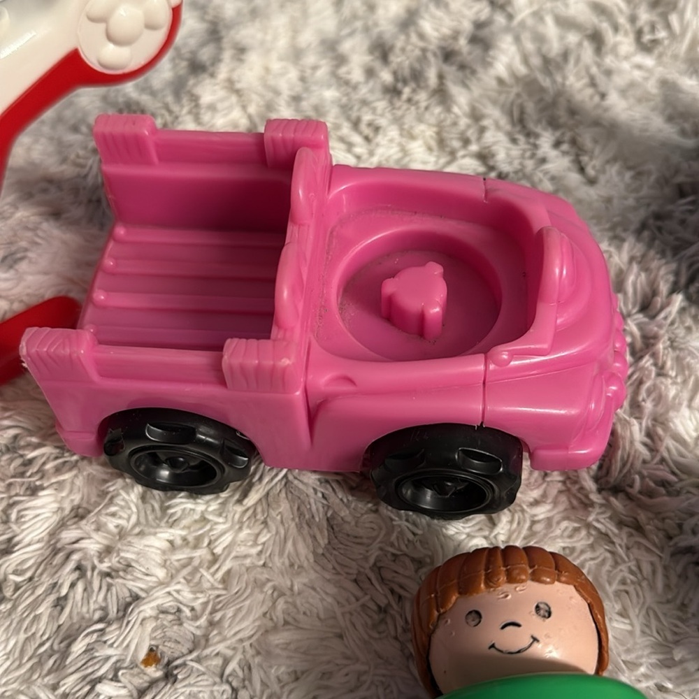 Y2K playschool little people all pieces included Colorful Kids Toy Vehicle Set - Picture 6 of 17